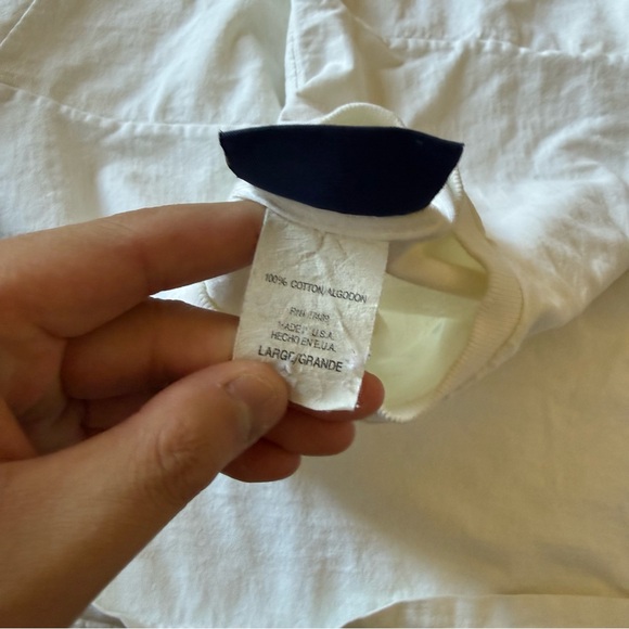 Vintage 1990’s Blue and White Novelty Dad Heart Graphic Size Large Heavyweight - Picture 3 of 6